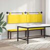 vidaXL H&auml;ngevorderseite Uni Helles Gelb 210 x 55 x 5 cm Cordstoff