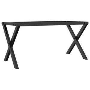 vidaXL Couchtisch-Gestell in X-Form 70x30x43 cm Stahl