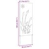 vidaXL Garten Sichtschutz-Leinwand Schwarz 50 x 140 cm