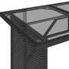 vidaXL 6-tlg. Garten-Sofagarnitur mit Kissen Schwarz Poly Rattan