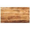 vidaXL Tischplatte 110x50x3,8 cm Rechteckig Raues Massivholz Mango