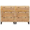 vidaXL Sideboard Braun Massivholz Mango