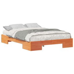 vidaXL Bettgestell Braun 140 x 190 cm