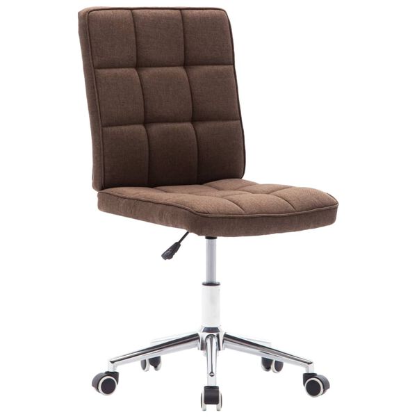 vidaXL Esszimmerst&uuml;hle 6 Stk. Braun Stoff