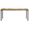 vidaXL Esstisch 180x90x76 cm Raues Mangoholz