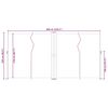 vidaXL Seitenmarkise Ausziehbar Braun 200x600 cm