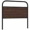 vidaXL Kopfteil Braun Eichen-Optik 100 cm Stahl und Holzwerkstoff