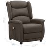vidaXL Massagesessel Braun Stoff