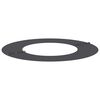 vidaXL geeignet f&uuml;r flache Baumringe 5 pcs Schwarz &Oslash;40 / 70 cm Stahl