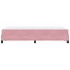 vidaXL Boxspringbett mit Matratze Rosa 120 x 190 cm Stoff
