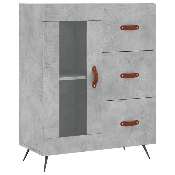 vidaXL Sideboard Betongrau 69,5x34x90 cm Holzwerkstoff
