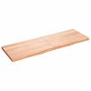 vidaXL Tischplatte Hellbraun 180x60x(2-6)cm Massivholz Eiche Behandelt