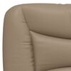 vidaXL Bettgestell ohne Matratze "Hvar" Cappuccino-Braun 140x190 cm Kunstleder