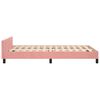 vidaXL Bettgestell ohne Matratze Rosa 120x190 cm Samt