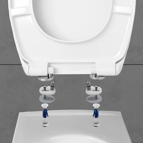 CORNAT Toilettenbrille mit Absenkautomatik PREMIUM 1 Duroplast Wei&szlig;