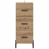 vidaXL Sideboard Artisan-Eiche 34 x 34,5 x 90 cm Holzwerkstoff