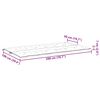 vidaXL Gartenbank-Auflage Grau 200x(50+50)x7 cm Oxford-Gewebe