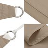 vidaXL Sonnensegel Oxford-Gewebe Quadratisch 7x7 m Taupe