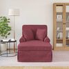 vidaXL Chaise Lounge mit Rock Weinrot 91 x 157 x 91 cm Stoff
