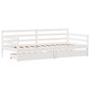 vidaXL Tagesbett mit Schubladen Wei&szlig; 90x200 cm Kiefernholz