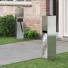 vidaXL Solar LED Wegeleuchte 2 pcs Silber Edelstahl