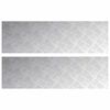 vidaXL Stufenmatten 2 stk. 100 x 30 cm Silber Aluminium Rechtwinklig