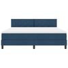 vidaXL Boxspringbett mit Matratze mit Matratze Blau 180 x 200 cm Stoff