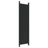 vidaXL 6-tlg. Paravent Schwarz 300x200 cm Stoff