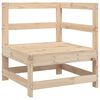 vidaXL 4-tlg. Garten-Sofagarnitur Massivholz Kiefer