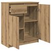 vidaXL Sideboard mit Schublade Artisan-Eiche 71x35x84 cm Holzwerkstoff