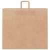 vidaXL Papiertragetaschen 50 Stk. mit Henkeln Braun 54x15x49 cm