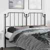 vidaXL Ersatz-Kopfteil Metall Schwarz 150 cm
