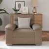 vidaXL Sessel Cappuccino-Braun 60 cm Kunstleder