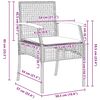 vidaXL Garten Essgruppe 5 pcs Beige Poly-Rattan