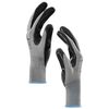 vidaXL Arbeitshandschuhe 12 pcs Grau und Schwarz 9 / l Polyester