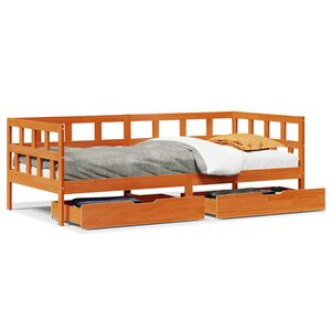 vidaXL Tagesbett mit Schubladen ohne Matratze 90x200 cm Massivholz