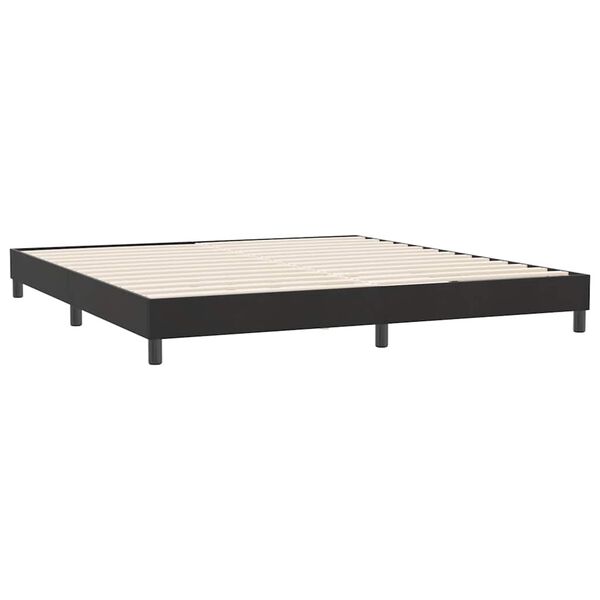 vidaXL Boxspringbett ohne Matratze Schwarz 180x220 cm Samt