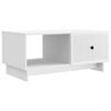 vidaXL Couchtisch Wei&szlig; 90 x 50 x 40 cm Holzwerkstoff