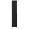 vidaXL Highboard Schwarz Eichen-Optik 69,5 x 34 x 180 cm Holzwerkstoff
