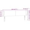 vidaXL Kopfteil mit Ohren Creme 183x23x78/88 cm Stoff