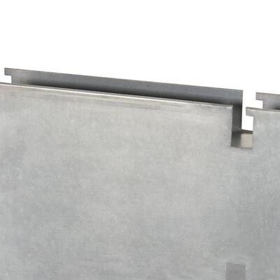 vidaXL Pfosten für Gabionenzaun Silbern 280 cm Verzinkter Stahl