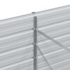 vidaXL Garten-Hochbeet 400x80x77 cm Verzinkter Stahl Silber