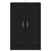 vidaXL Schuhschrank Schwarz 60x35x92 cm Holzwerkstoff