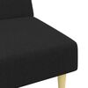 vidaXL 2-tlg. Sofagarnitur Schwarz Stoff