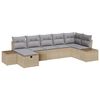 vidaXL Sofa Set 7 stk. Poly-Rattan