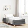 vidaXL Boxspringbett mit Matratze Dunkelgrau 100 x 200 cm Stoff