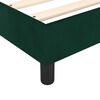 vidaXL Boxspringbett mit Matratze Dunkelgr&uuml;n 90x200 cm Samt