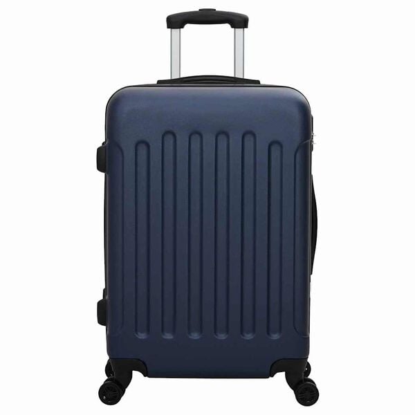 vidaXL Koffer Set mit Schloss 3 pcs Dunkelblau 50 x 31 x 78 cm