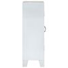 vidaXL Sideboard Wei&szlig; 55x30x90 cm Massivholz Akazie