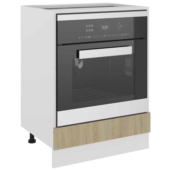 vidaXL Herdumbauschrank Lyon Sonoma-Eiche 60x46x81,5 cm Holzwerkstoff